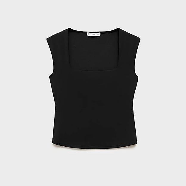 Top tirantes escote cuadrado (12,99€)