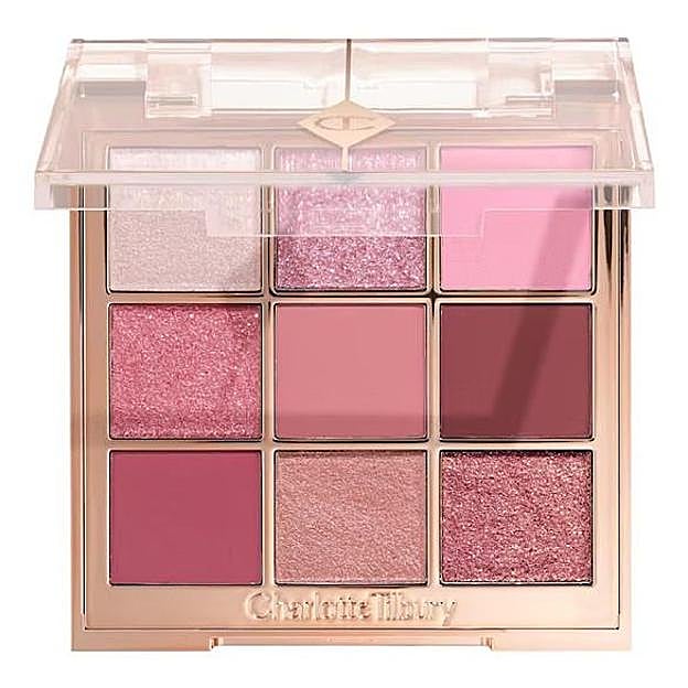 Charlotte's Palette of Beautifying Eye Trends en Pink Love de Charlotte Tilbury. Precio: 60 euros