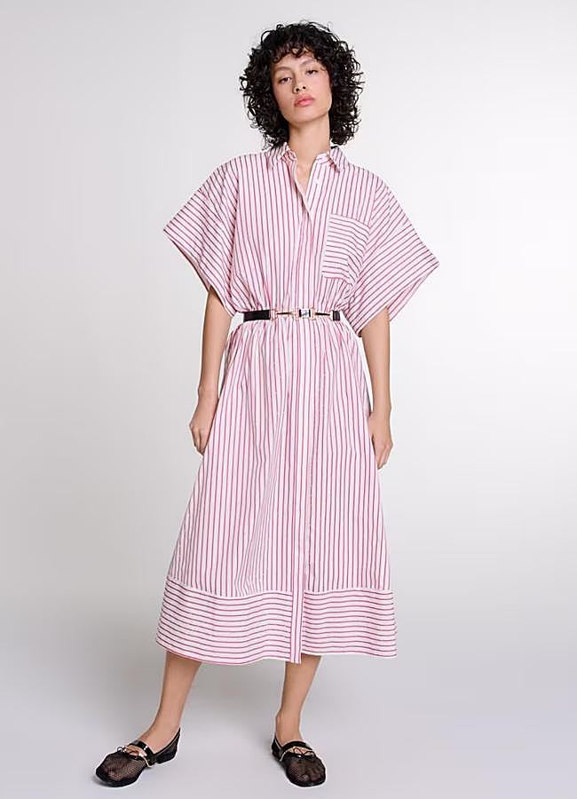 Imagen - Vestido camisero a rayas de Maje, 137,50 euros.