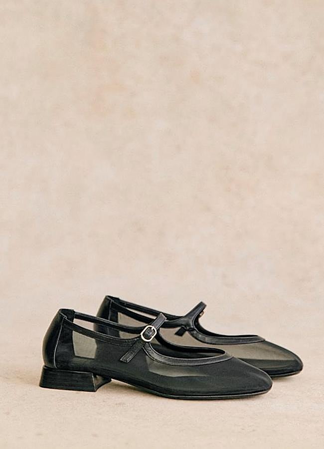 Imagen - Merceditas de rejilla de Sézane, 155 euros.