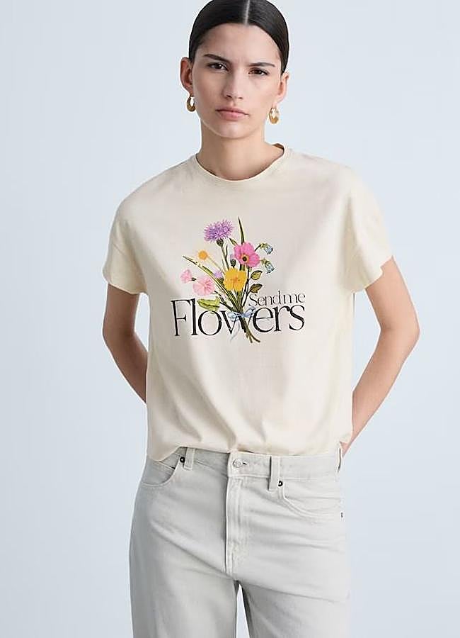 Imagen - Camiseta con estampado de flores