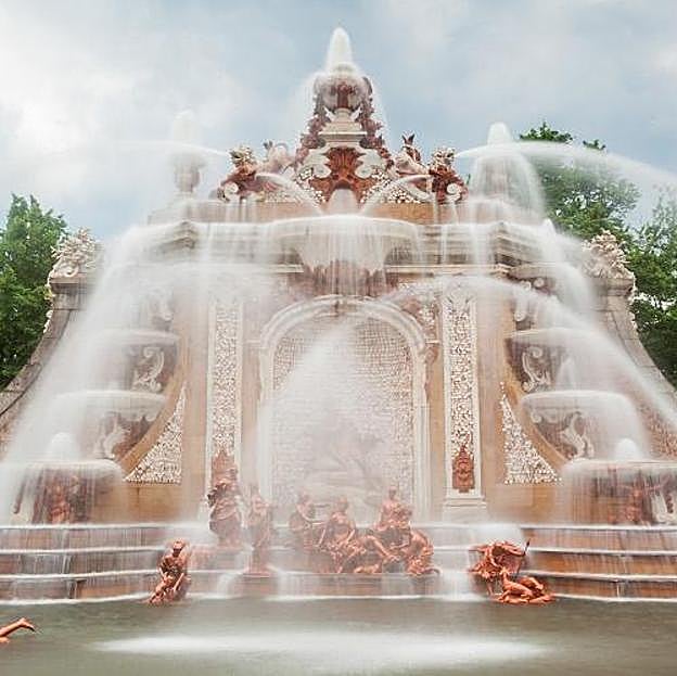 Espectáculo de fuentes en los jardines de la Granja