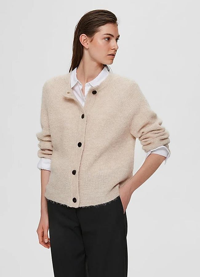 Imagen - Cárdigan crudo de Selected Femme, a la venta en Zalando, 45,29 euros.