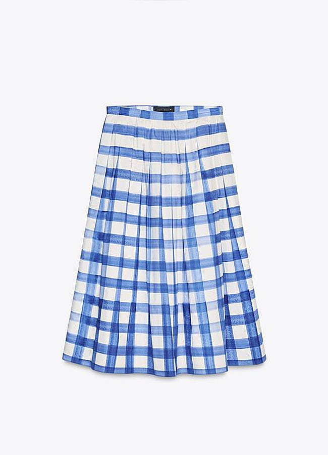 Imagen - Falda de cuadros de Zara.