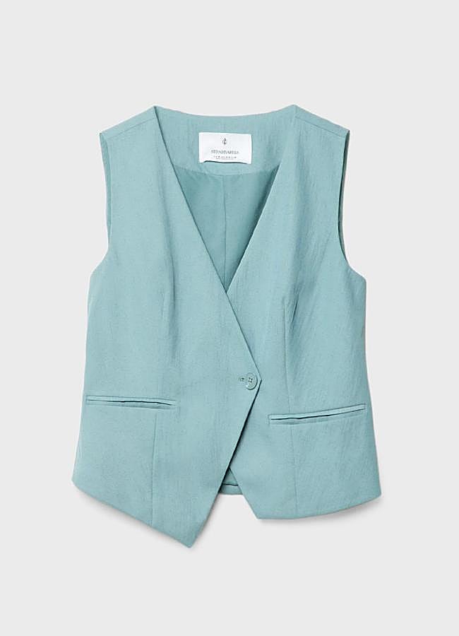 Imagen - Chaleco asimétrico textura de Stradivarius (25,99€)