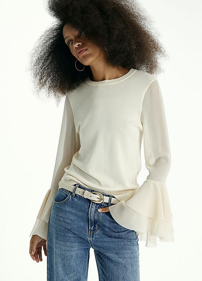 Imagen - Jersey manga volantes de Sfera (29,99 euros)