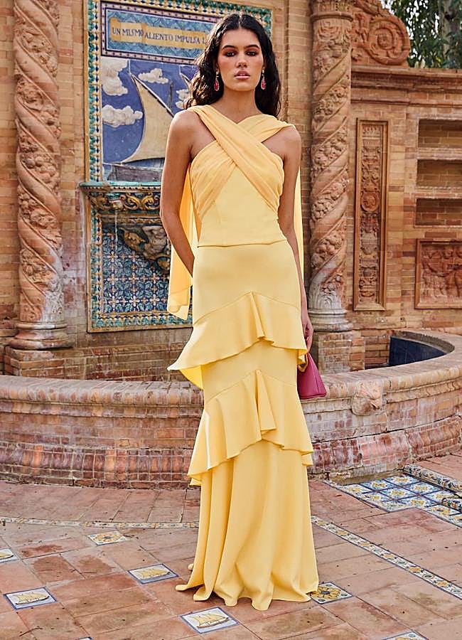 Imagen - Top Zinia Amarrillo (79,99€) y Falda Zinia Amarillo (99,99€) de Miphai