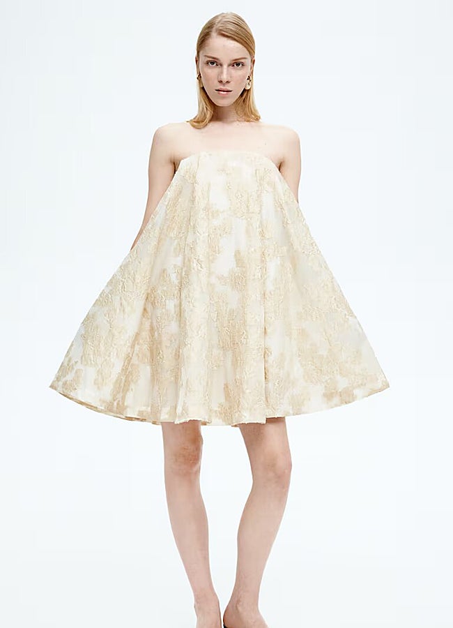 Imagen - Minivestido en tejido jacquard de H&M.