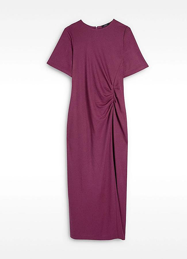 Imagen - Vestido midi con fruncido de Parfois (27,99 euros).