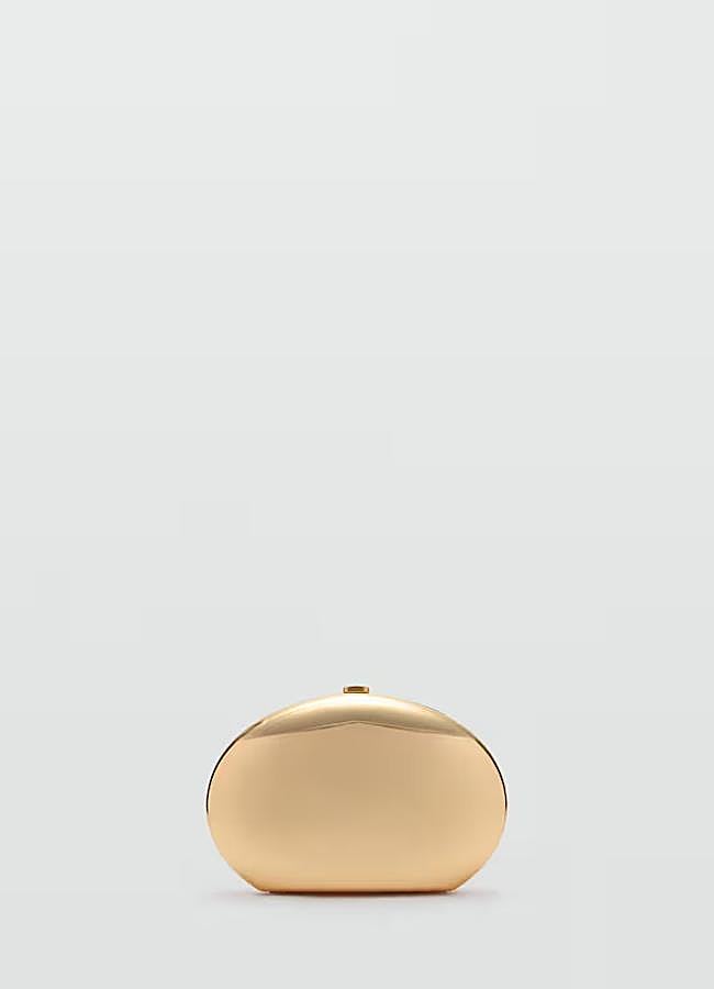 Imagen - Bolso rígido dorado de Mango.