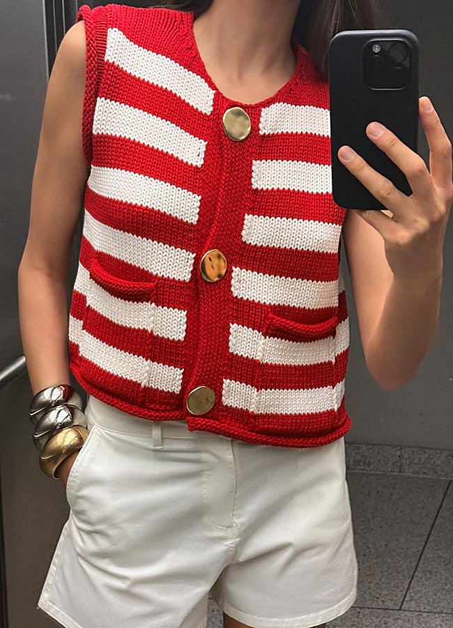 Imagen - Chaleco rayas Zara.