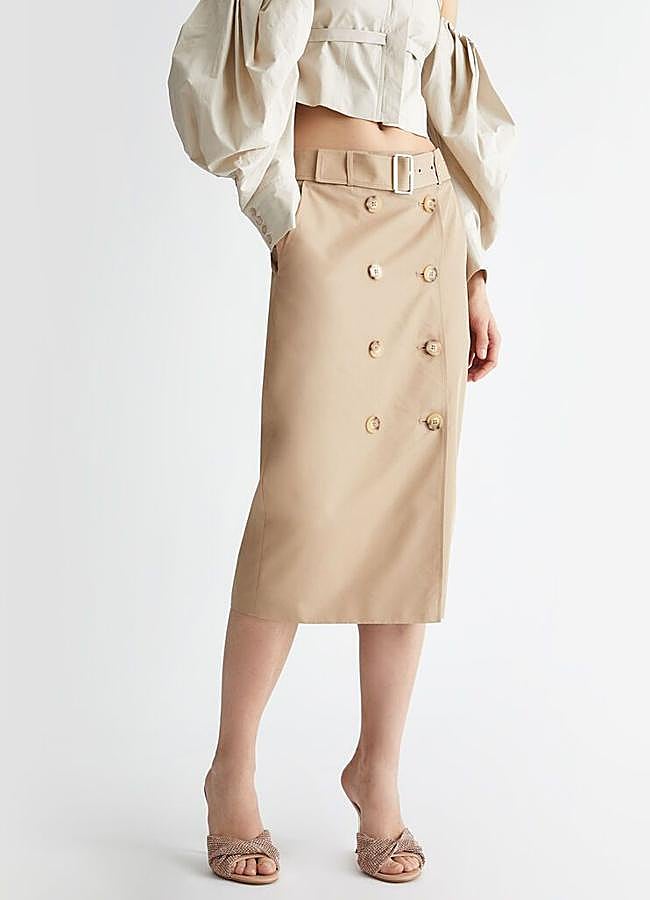 Imagen - Falda trench con botones