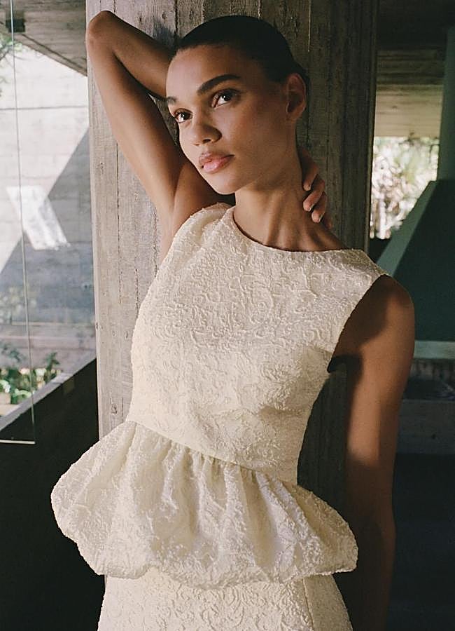 Imagen - Top peplum con textura