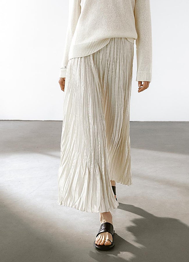 Imagen - Falda midi Massimo Dutti.