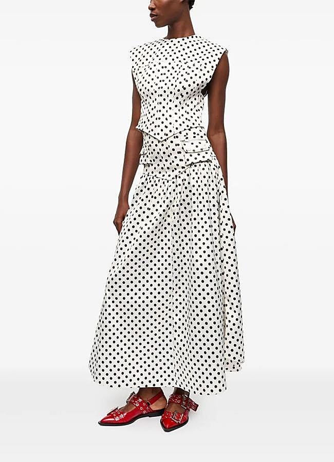 Imagen - Falda larga de lunares de Ganni, 345 euros.