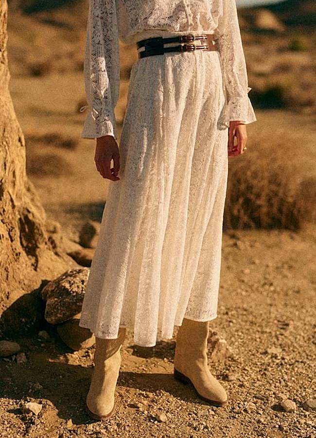 Imagen - Falda de encaje de Sézane, 145 euros.