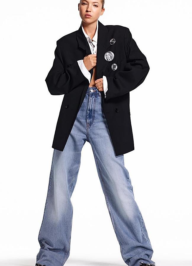 Imagen - Vaqueros anchos desgastados