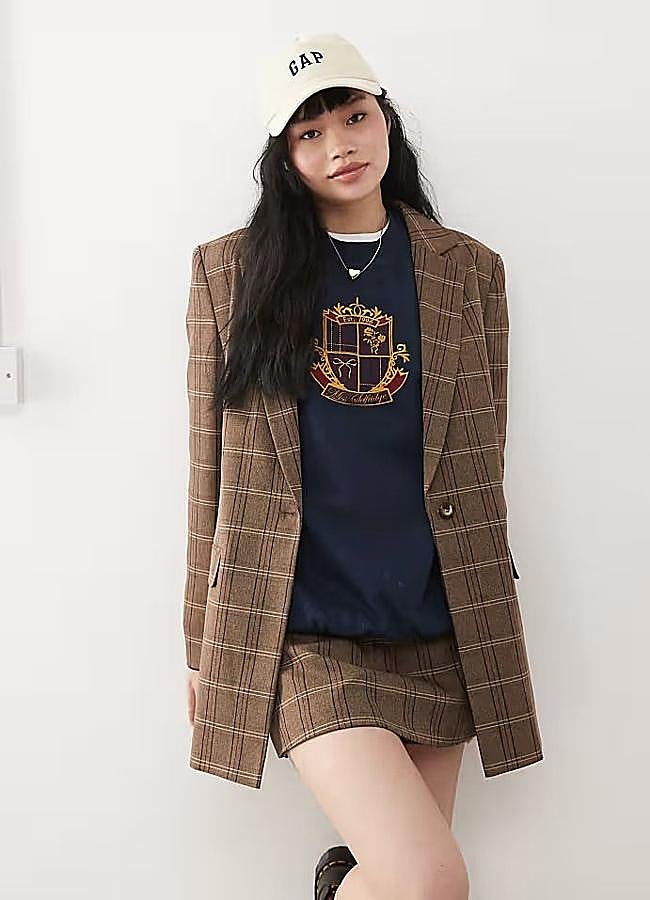 Imagen - Americana de cuadros con hombreras