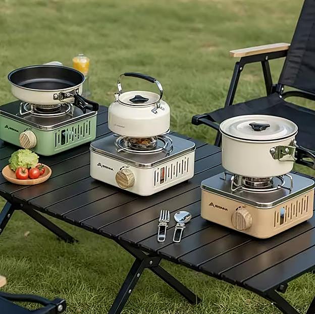 Hornillo de estufa de gas modelo Bisinna SK203. Precio: 41.44 euros en Aliexpress.