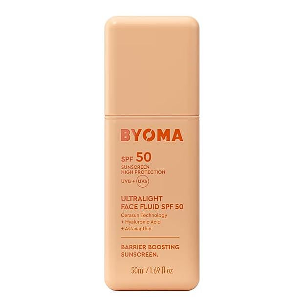 Ultralight Face Fluid SPF 50 de Byoma. Precio: 20 euros