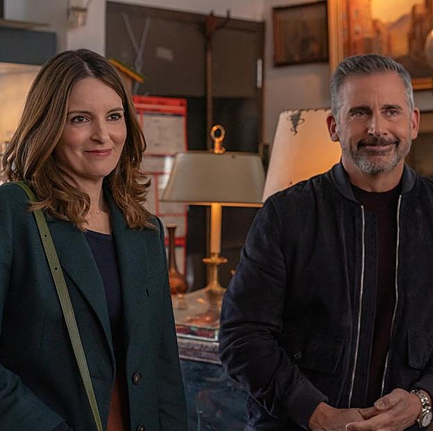 Tina Fey como Kate y Steve Carell como Nick en un episodio de la comedia Las cuatro estaciones. 