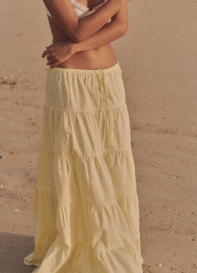 Imagen - Falda larga paneles Zara.