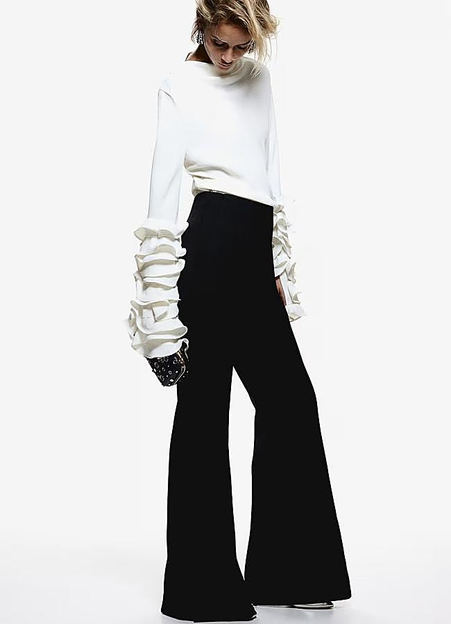 Imagen - Pantalones campana color negro