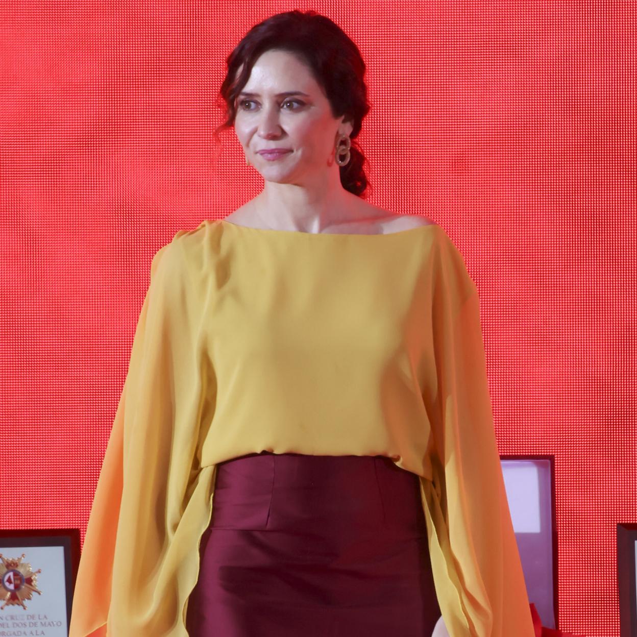 Isabel Díaz Ayuso en los actos de celebración del 2 de mayo