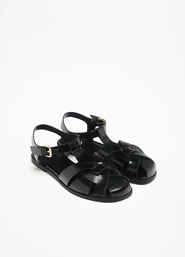 Imagen - Cangrejeras trenzadas color negro