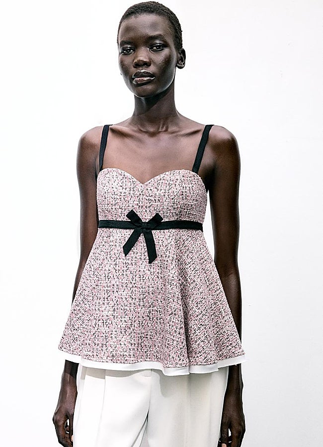 Imagen - Top estructura combinado de Zara.