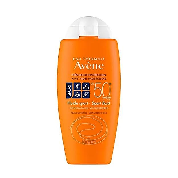 Protector solar Fluido Sport SPF 50+ de Avene.