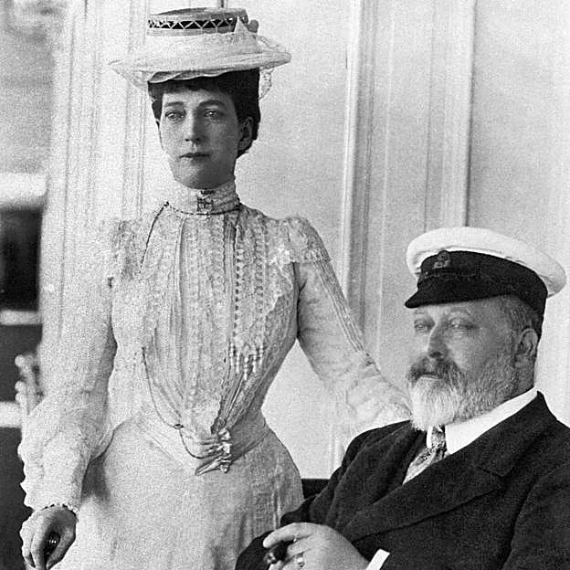 El rey Eduardo VII y Alejandra de Dinamarca.