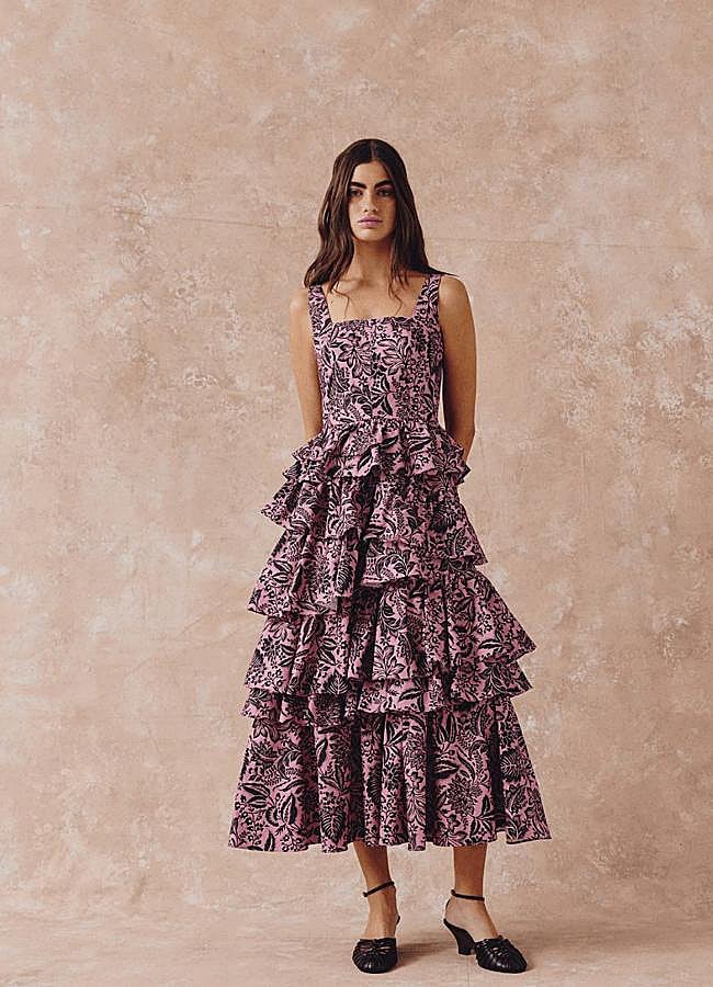 Imagen - Vestido de volantes con print