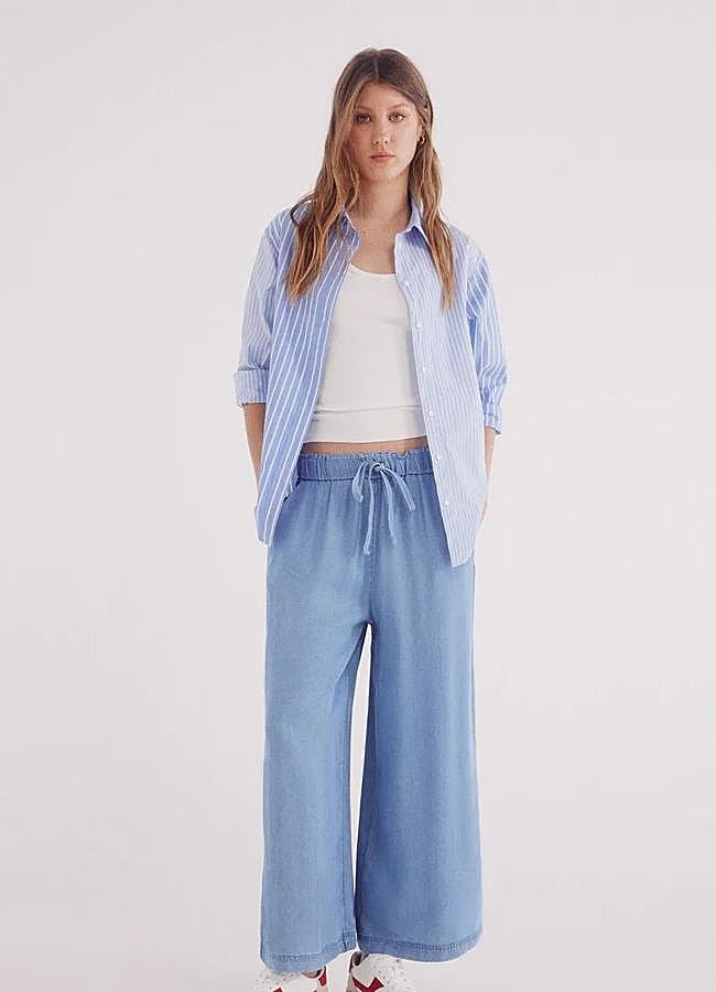 Imagen - Pantalones culotte relaxed fit