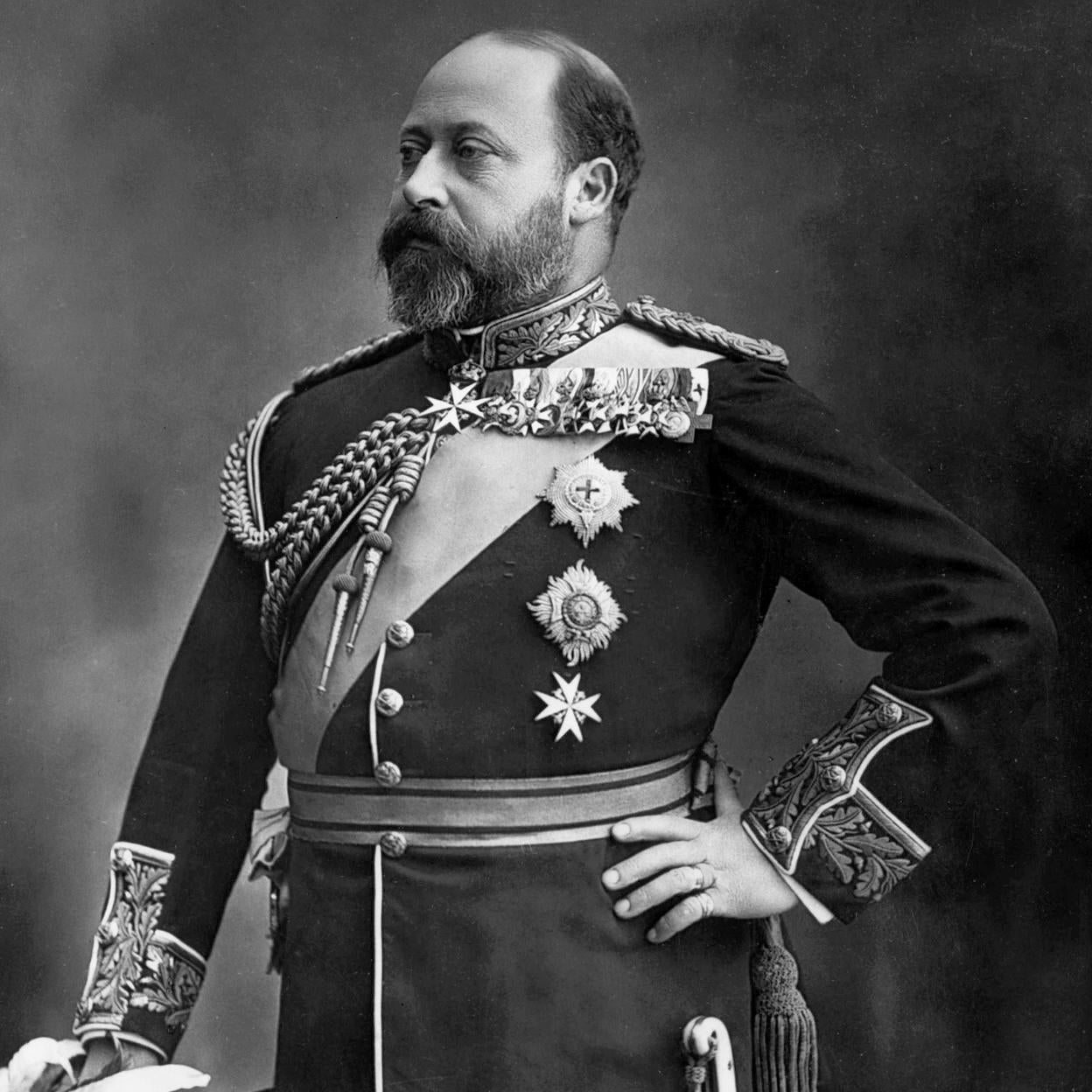 El rey Eduardo VII de Inglaterra, hijo de la reina Victoria. 