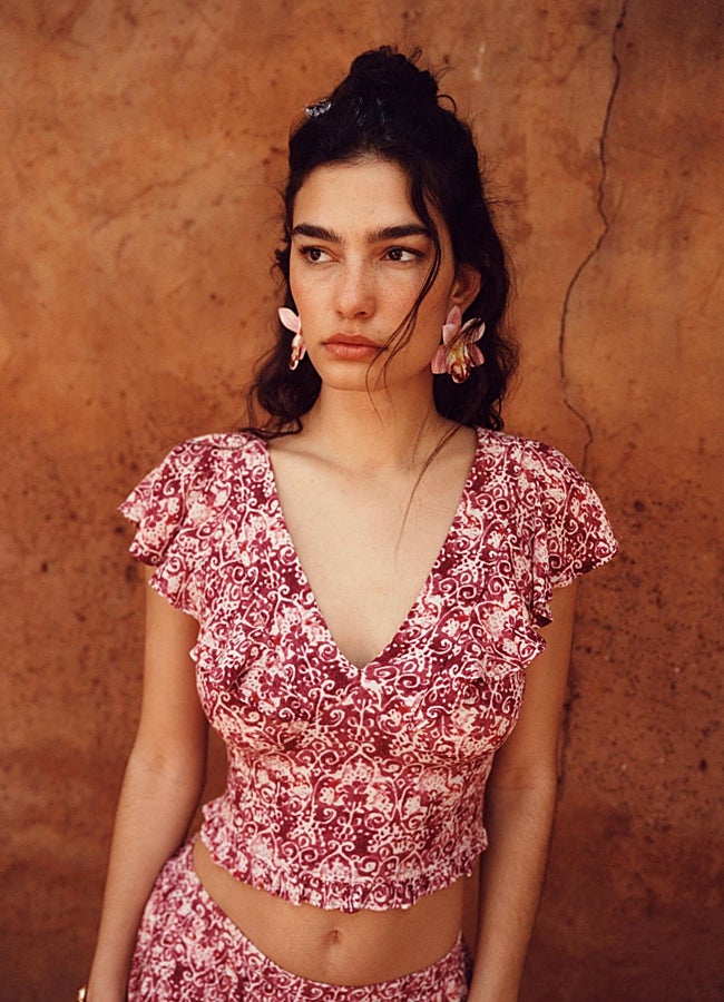 Imagen - Top estampado manga corta de Stradivarius.