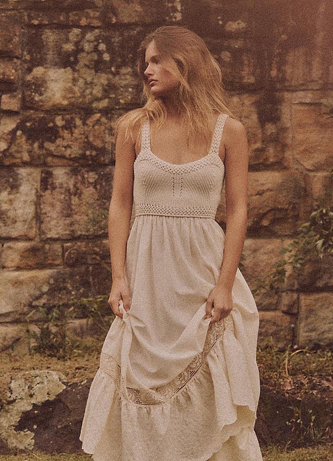 Imagen - Vestido tirantes combinado Zara.