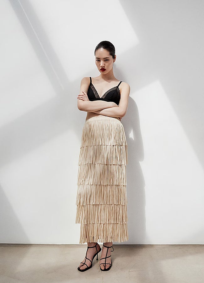 Imagen - Falda midi flecos Sfera.