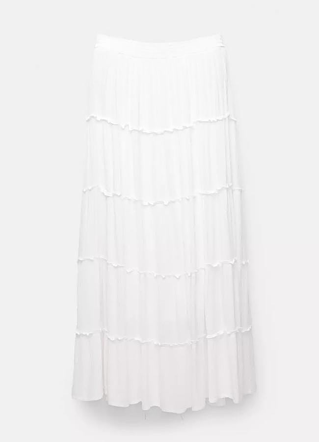 Imagen - Falda midi paneles cintura elástica de Pull and Bear (22,99€)