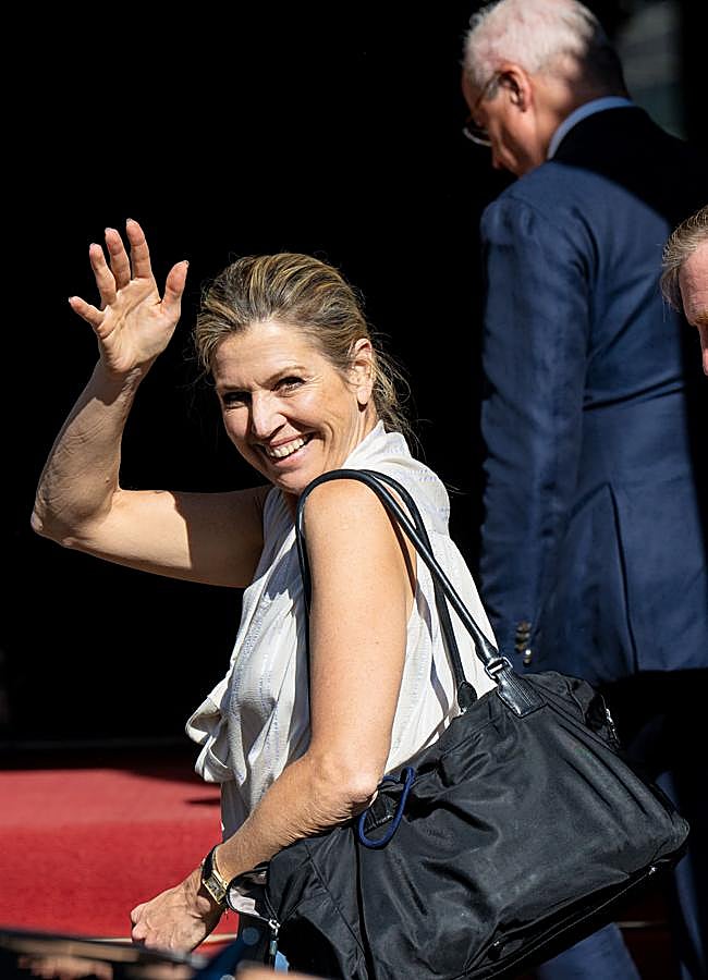 Imagen - Máxima de Holanda con recogido natural en su entrada al Palacio Real de Ámterdam. Foto: Gtres.