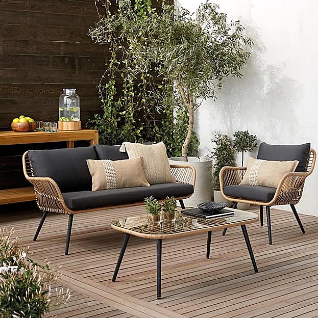 El conjunto de jardín Jable está rebajado de 699 a 599 euros en El Corte Inglés.