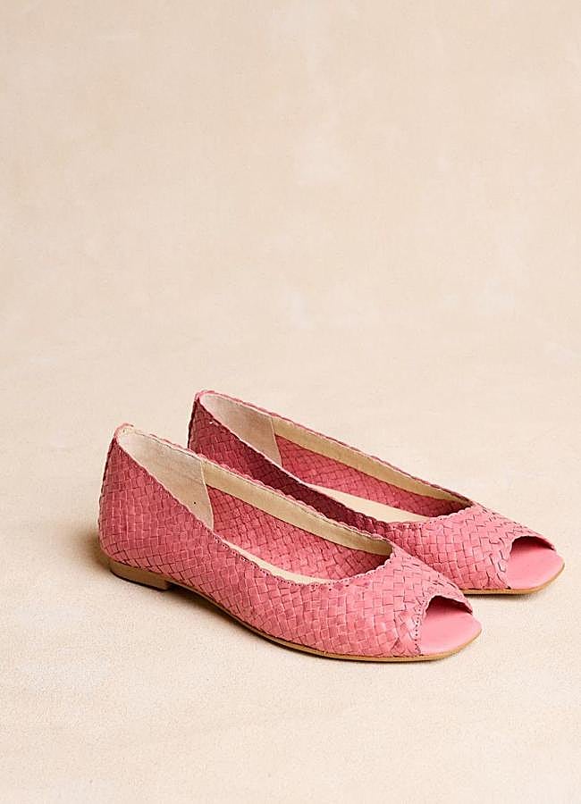 Imagen - Bailarinas trenzadas peep toe