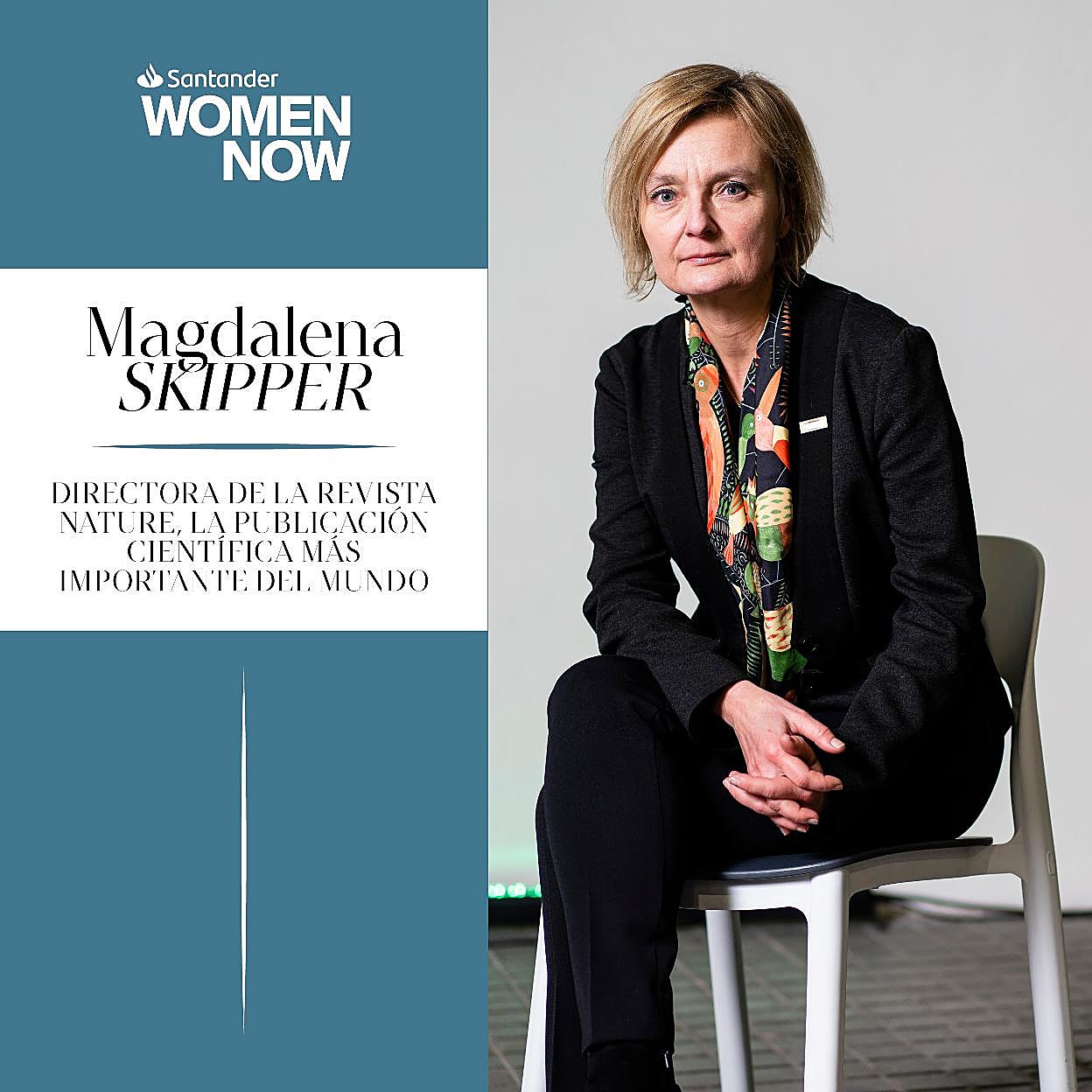 Magdalena Skipper, directora de la revista Nature. 