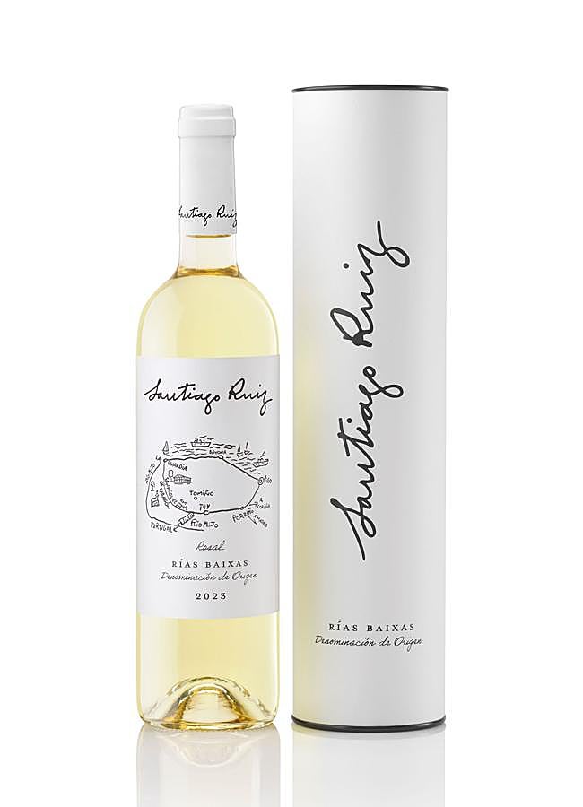 Imagen - La botella del vino blanco Santiago ruiz, denominación de origen de las Rías Baixas. /DR