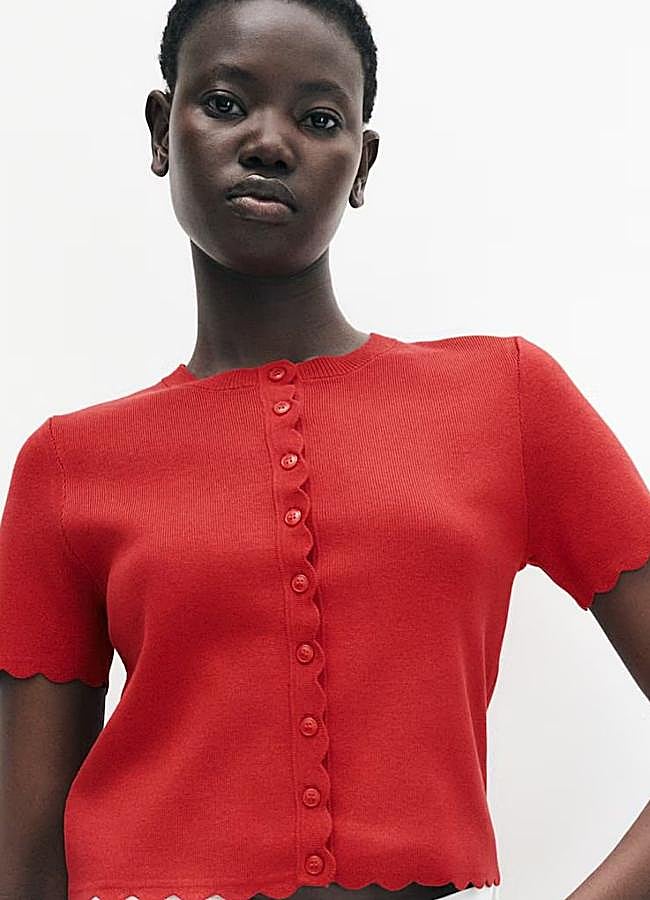 Imagen - Chaqueta de punto festoneada