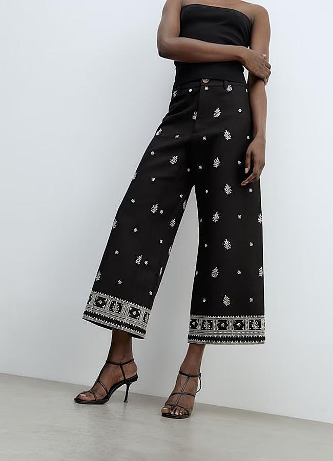 Imagen - Pantalones bordados anchos