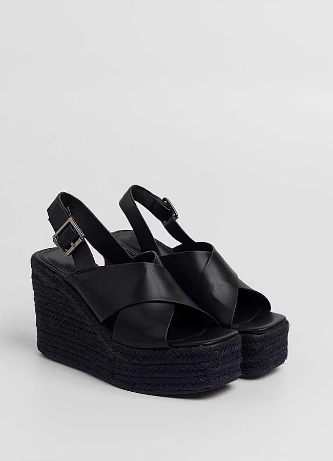 Imagen - Cuñas de yute color negro