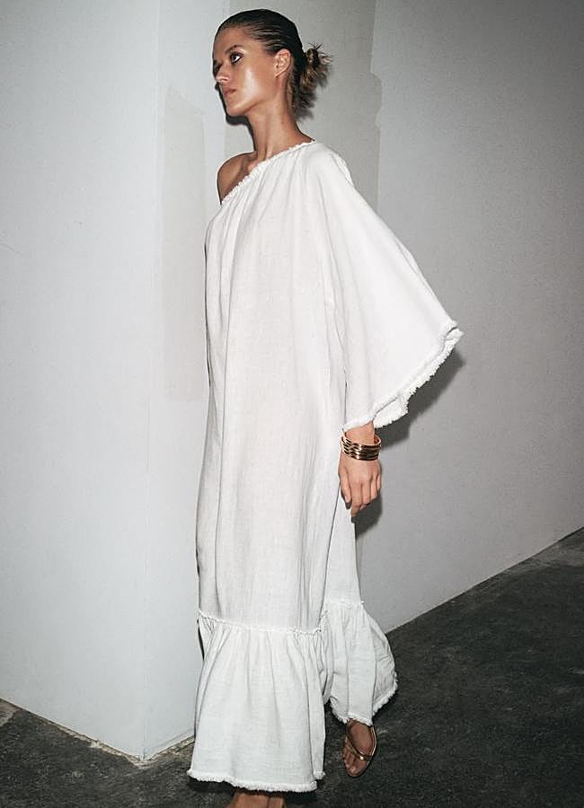 Imagen - Vestido de lino asimétrico