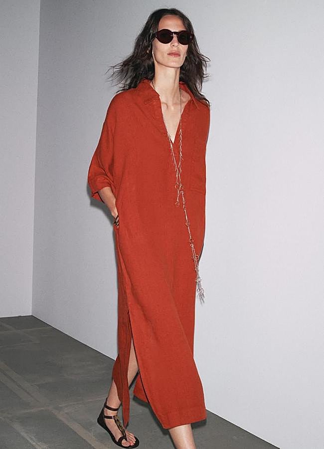 Imagen - Vestido de lino estilo túnica