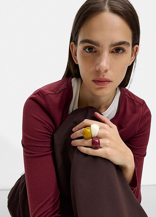 Imagen - Set de tres anillos de resina de Parfois.